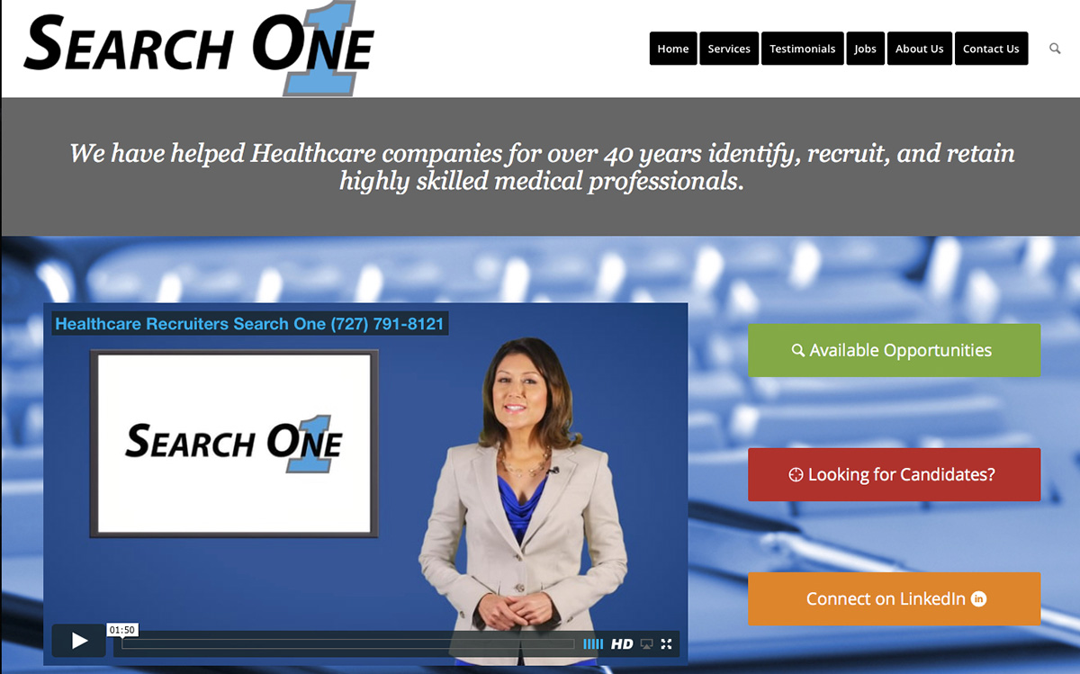 Image of Searchonejobs.com homepage Redesign