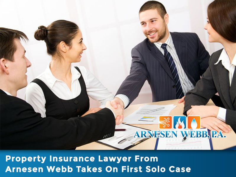 Property Insurance Lawyer From Arnesen Webb Takes On First Solo Case