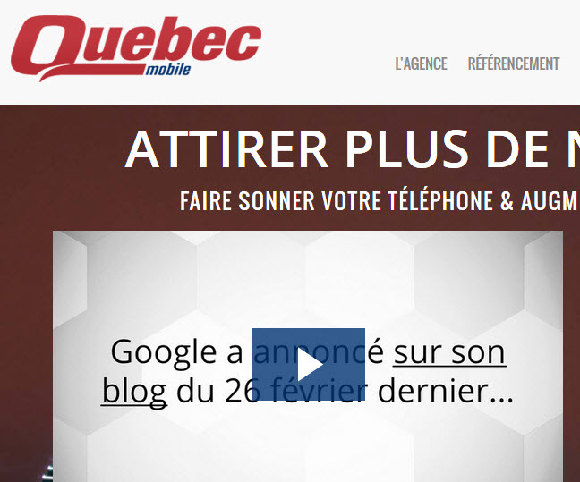 Quebec Mobile - Agence de marketing Internet