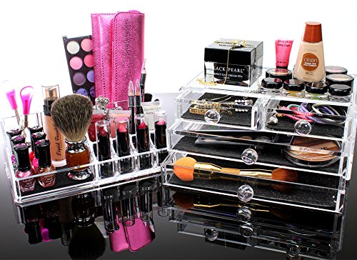 cosmetic organizer, makeup organizer, cosmetics organzier, acrylic makeup organizer, makeup acrylic organizer