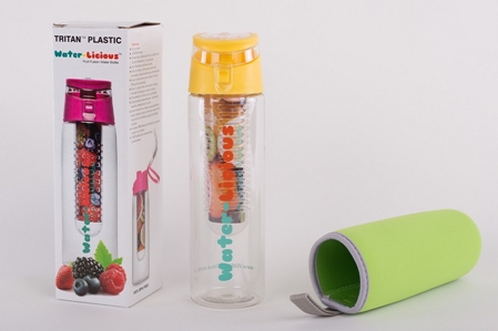 Water-Licious Fruit Infused Water Bottle with Insulated Sleeve
