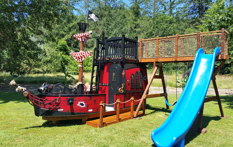 pirate ship wooden playhouse