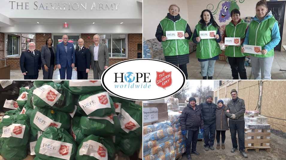 HOPE worldwide Salvation Army support Ukraine Relief