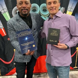 Austin J. Haines, Digital Bard, Speaker, Author, Orator with Daymond Johns, from ABC's Original Shark Tank