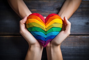 LGBTQ+ Rainbow Heart