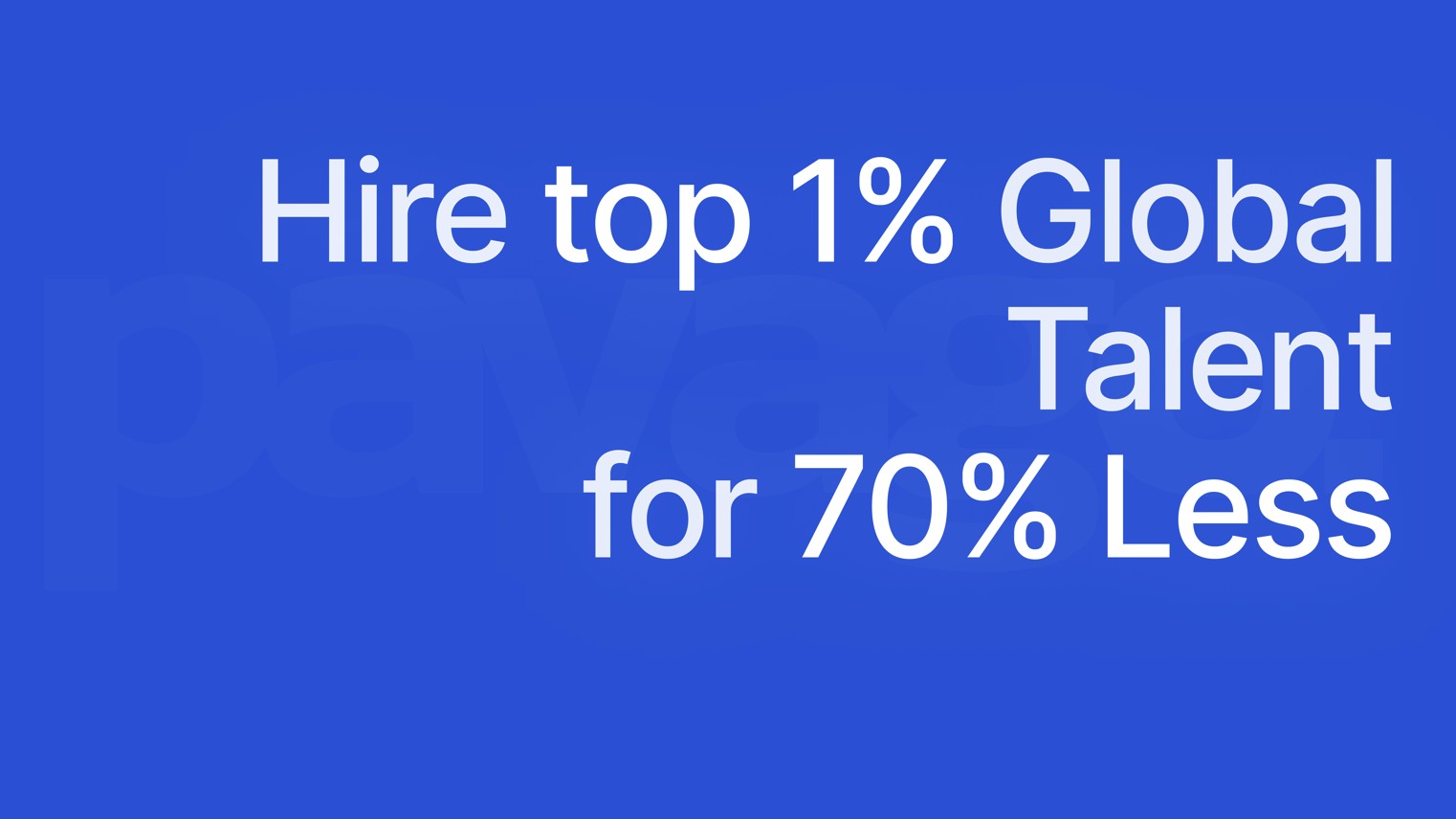 Hire offshore talent with Pavago