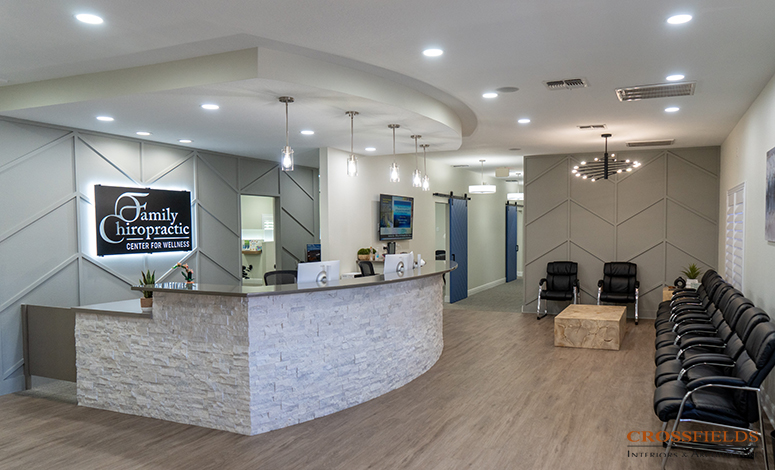 CrossFields Interiors & Architecture Completes Remodel for Family Chiropractic Center for Wellness