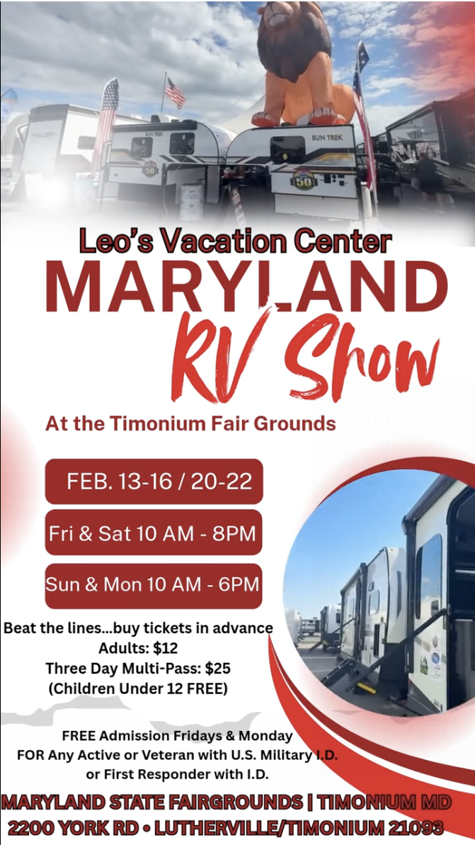 Maryland RV Show - Leo's Vacation Center