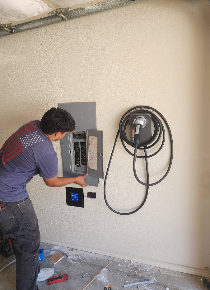 ABR Electric in Collin County installing EV Charger Installs