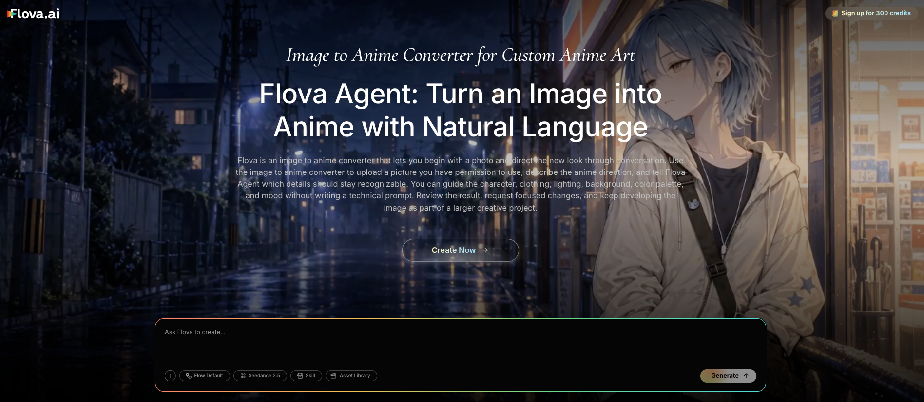 Flova image to anime converter