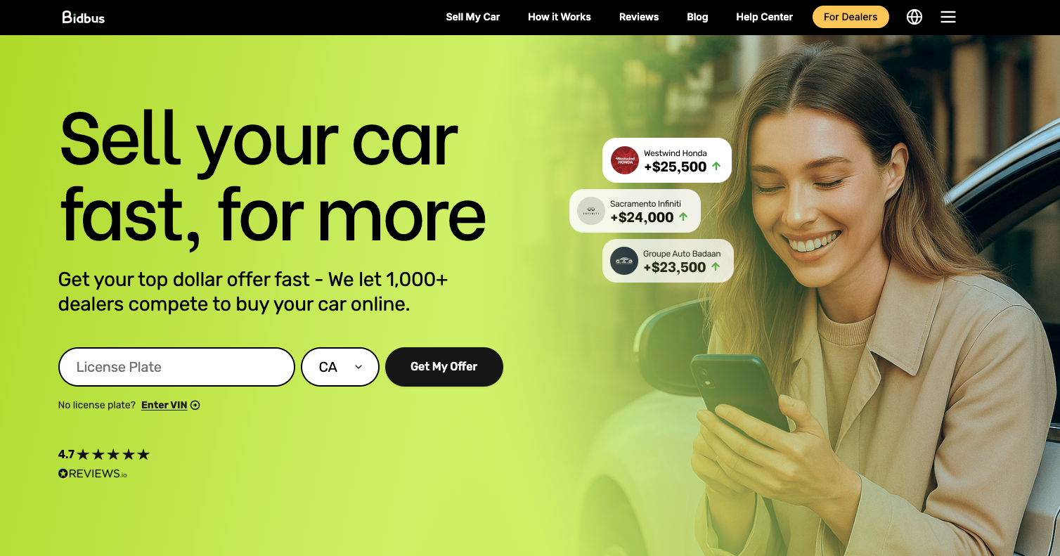 Bidbus sell my car online