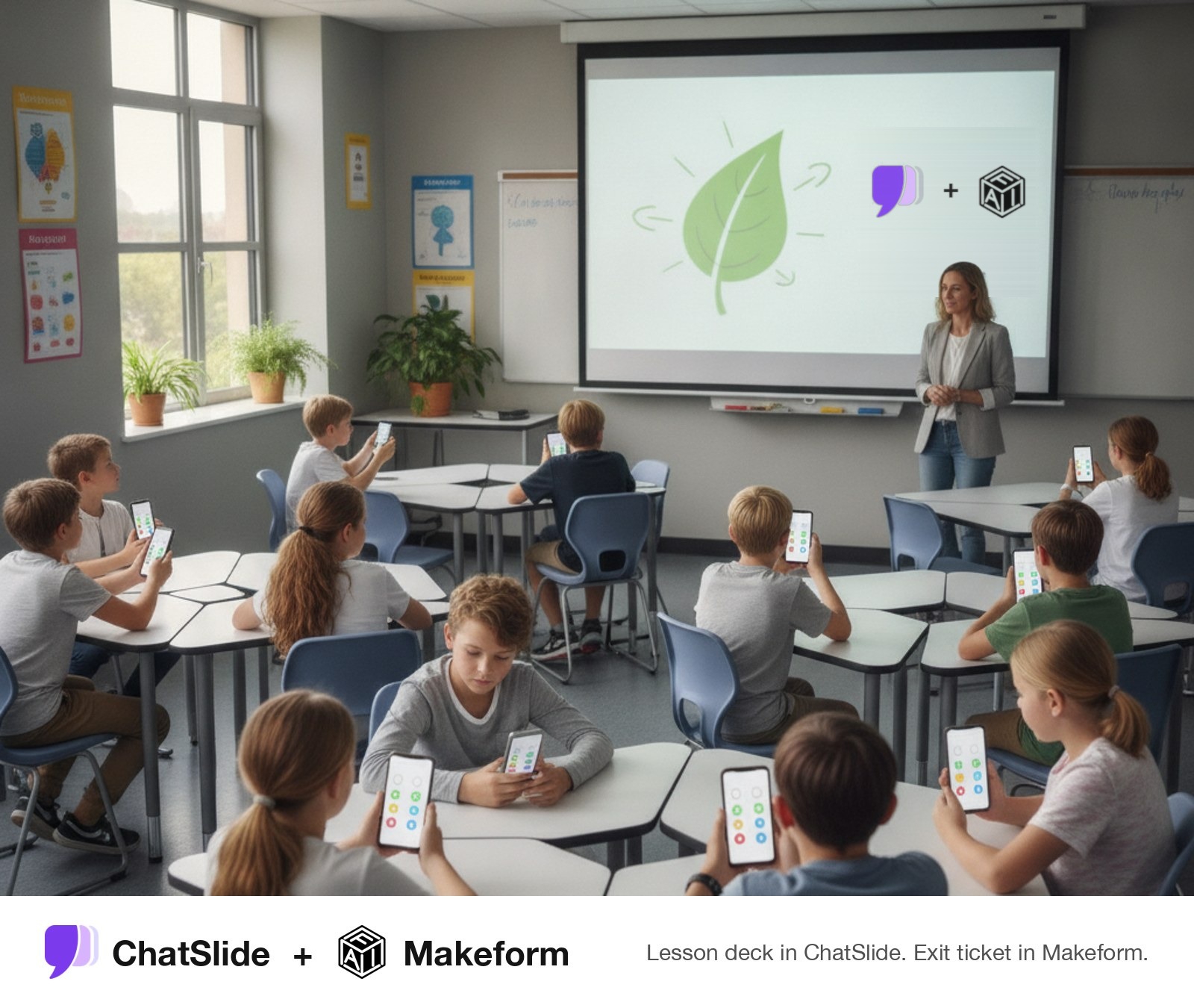 ChatSlide, the AI presentation maker for teachers