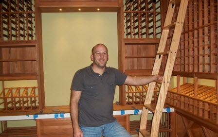 michael crowe custom home builder wine cellar