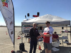 Under 21 male winner at the 2018 Stop Cancer Autocross Challenge