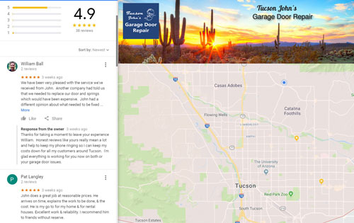 Garage Door Repair In Tucson Gets Another Five Star Review