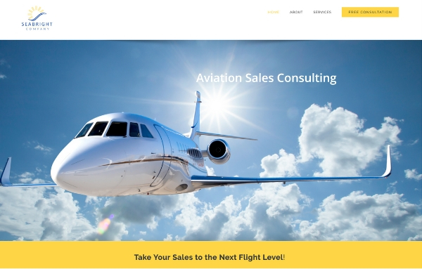 Aviation sales consulting firm SeaBright Company launches new web site