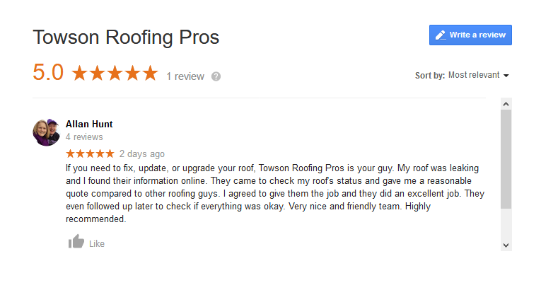 Towson Roofing Pros