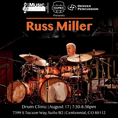 Russ Miller Drummer For Mapex Drum Sets Event