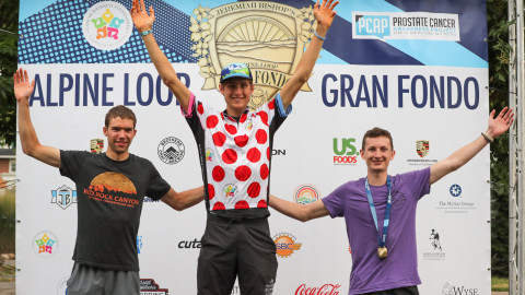 King of the Mountain winner at the 2019 Alpine Loop Gran Fondo for prostate cancer