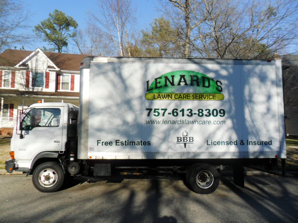 Lenard's Lawn Care Service or Virginia Beach Truck Photo