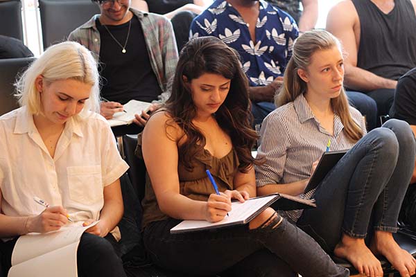 students in the summer acting classes at Maggie Flanigan Studio