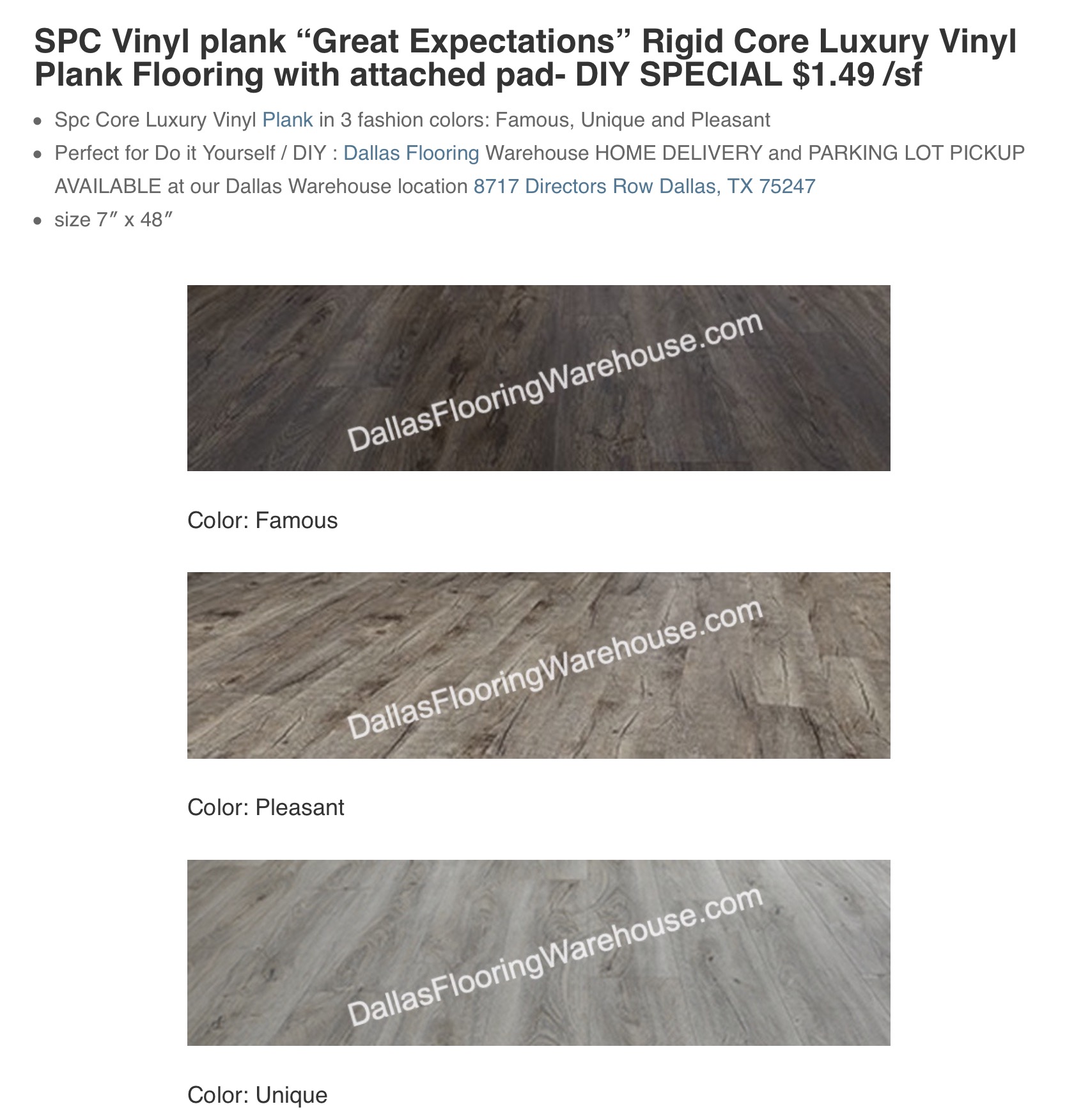 Dallas Flooring Warehouse Lowers The Boom On Diy Flooring Prices