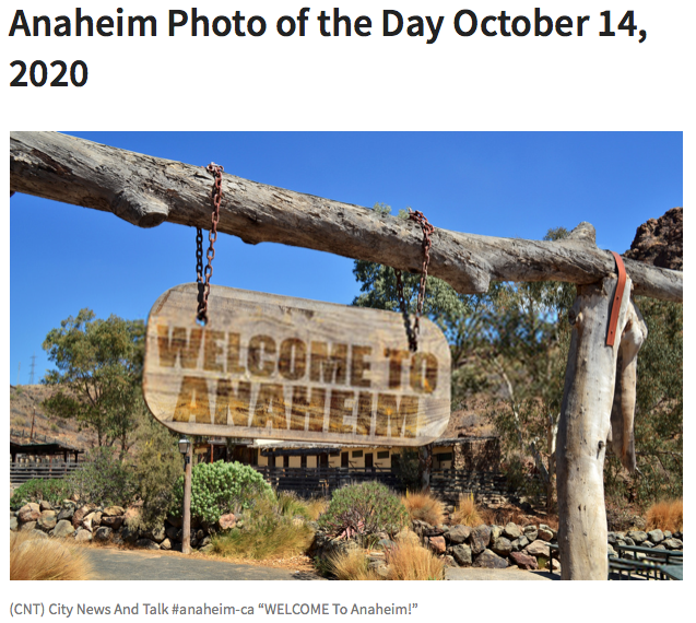 AnaheimNewsAndTalk.Com - Launches Photo of the Day