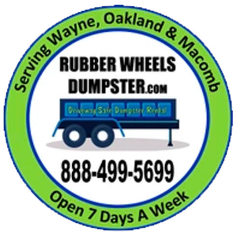 Rubber Wheels Dumpster