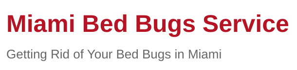Miami Bed Bugs Service